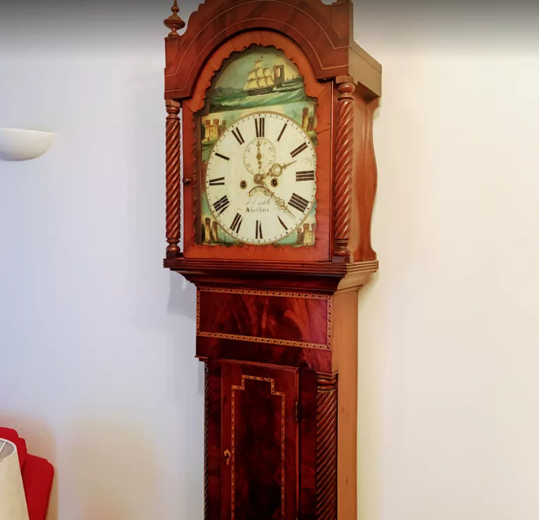 grandfather mahogony style clock